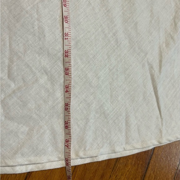 NWT SHIPS N SHORE  White Linen Midi Skirt Sz 14 - Picture 3 of 8